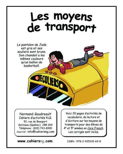 PDF - Les transports - Core French - (4e/5e)- 25 janvier 2025