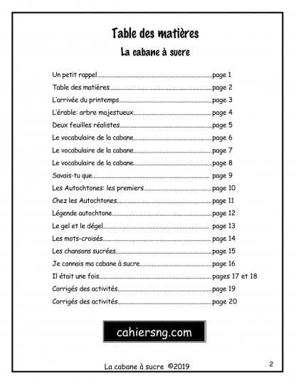 La cabane à sucre - (5e) - PDF – Image 2