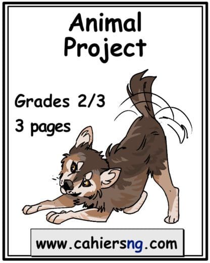 Animal Project- PDF only - Grades 2/3