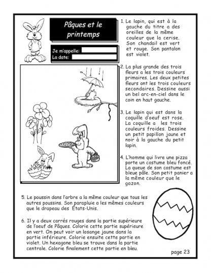 Lis et reproduis (4e/5e) - Pâques