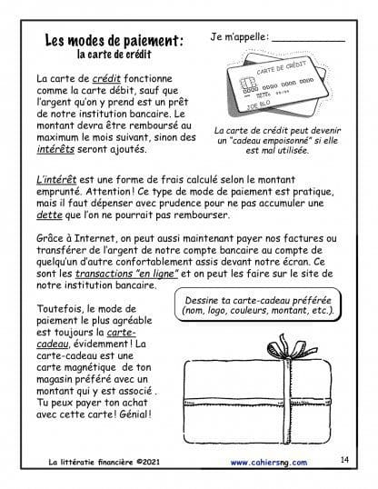 La littératie financière #1 - (4e/5e/6e) – Image 4