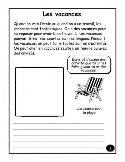 PDF - Les vacances - (3e/4e) - "HYBRIDE" – Image 2