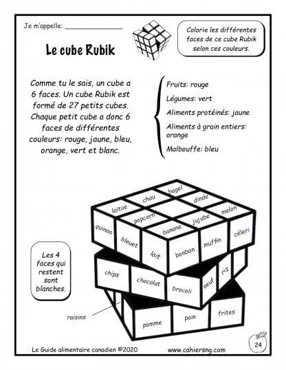 Le Guide alimentaire canadien (2e/3e) - Le cube Rubik