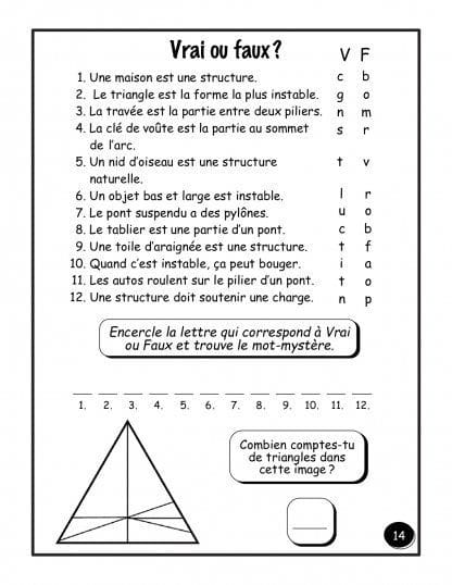 Les structures - (3e) - Vrai ou Faux ?