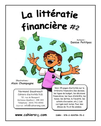 La littératie financière #2 - (7e/8e) - NOUVEAUTÉ !!