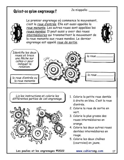 Les poulies et les engrenages (4e) - Nouvelle série ! NOUVEAUTÉ !! – Image 4