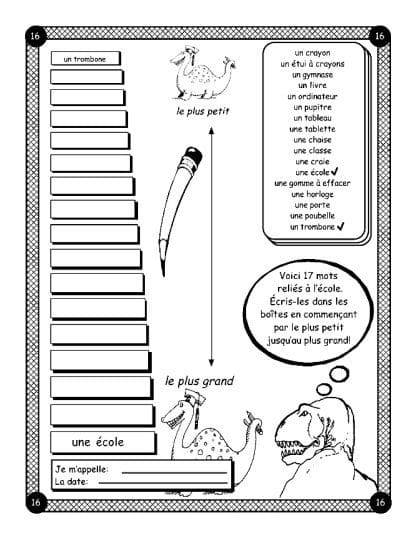 Fran...c'est facile ! (4e/5e) - Objets de la salle de classe