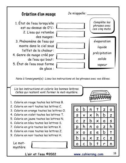 L'air et l'eau (2e année) - Nouvelle série ! – Image 3