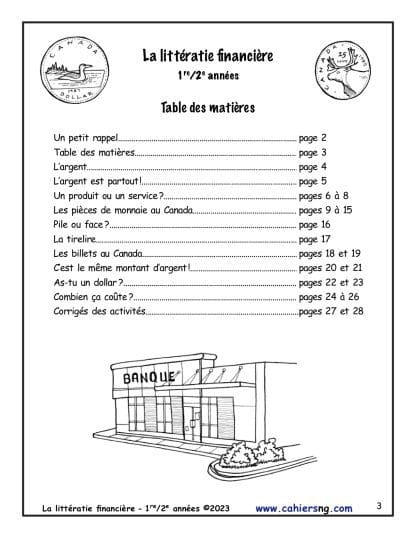 La littératie financière - (1re/2e) - NOUVEAUTÉ ! – Image 2