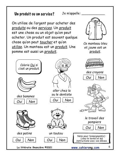 La littératie financière - (1re/2e) - NOUVEAUTÉ ! – Image 3