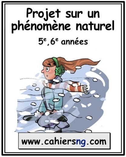 Projet sur un phénomène naturel - PDF - (5e/6e) - NOUVEAUTÉ !!