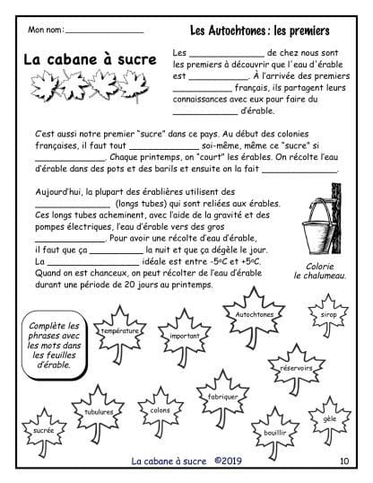 La cabane à sucre - Autochtones