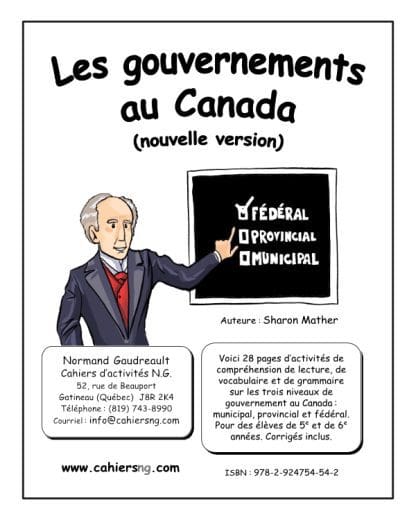 Les gouvernements au Canada - (5e/6e) - "REFAIT !"