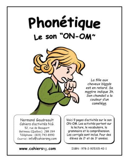 Phonétique - Le son ON-OM  (2e/3e années) - NOUVEAUTÉ !