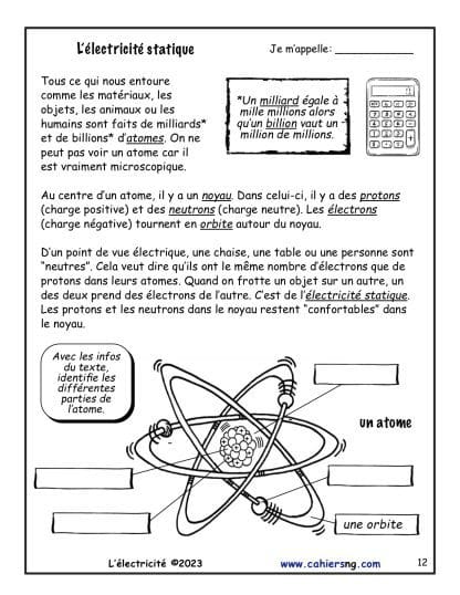 L'électricité (6e année) - Nouvelle série ! NOUVEAUTÉ ! – Image 4