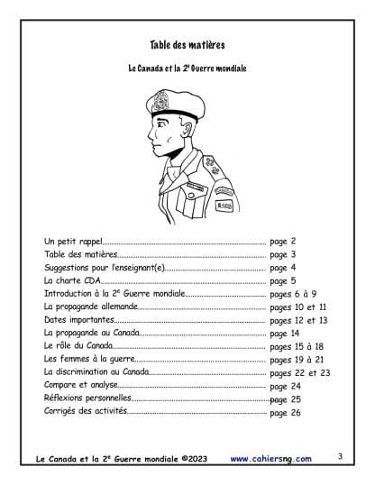 Le Canada et la 2e Guerre mondiale - (6e/7e) NOUVEAUTÉ ! – Image 2