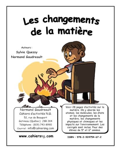 Les changements de la matière (5e) - Nouvelle série !