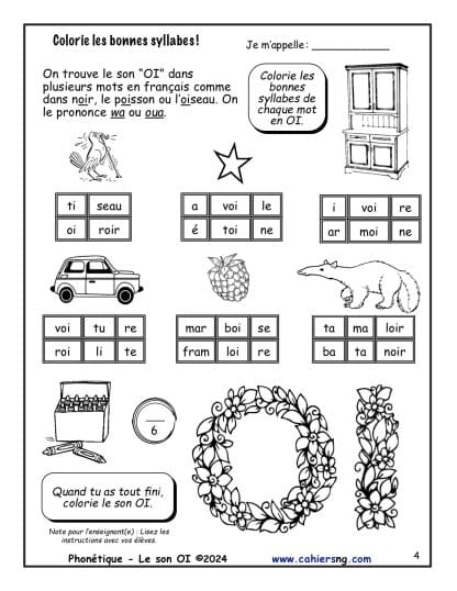 Phonétique - Le son OI  (2e/3e années) - NOUVEAUTÉ ! – Image 3