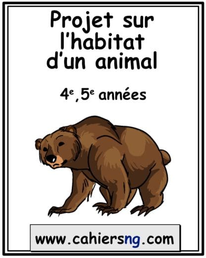 Projet sur l'habitat d'un animal - PDF - (4e et 5e)