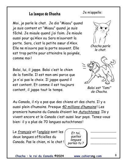 Chacha : le roi du Canada (3e/4e années)– NOUVEAUTÉ ! – Image 3