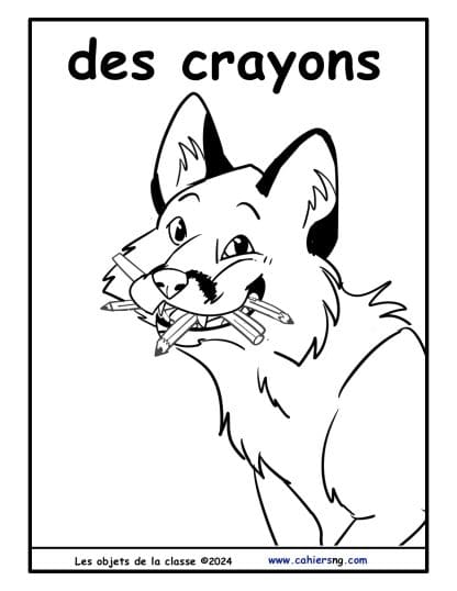 Les objets de la classe (Affiches) - Des crayons – Image 2