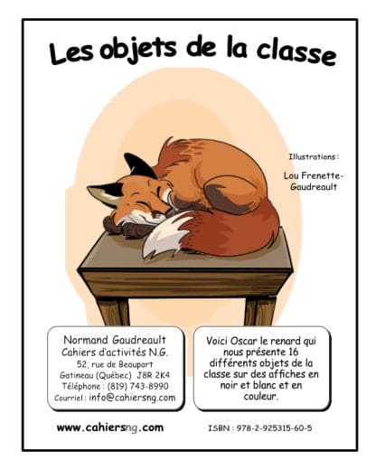 Les objets de la classe - Affiches - NOUVEAUTÉ !