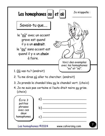 Les homophones  - (4e/5e) - NOUVEAU FORMAT ! – Image 2