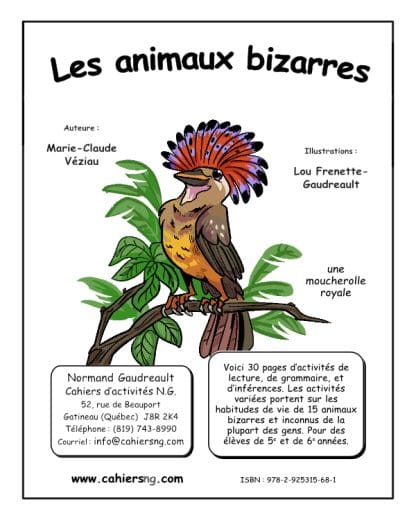 Les animaux bizarres- 5e/6e années - Janvier 2025 !