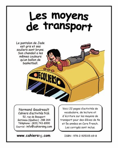 PDF - Les transports - Core French - (4e/5e)- 10 février 2025