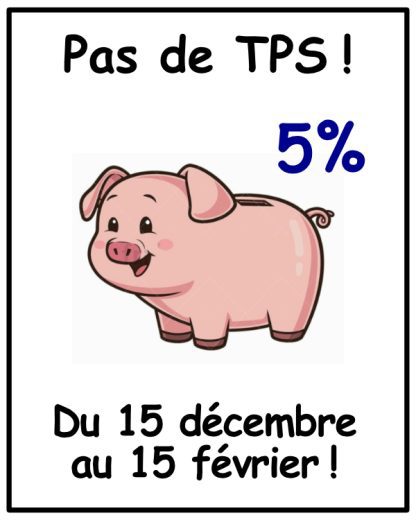 PAS DE TPS de 5% !!!!